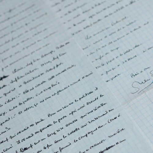 Manuscrit de 'Petite géographie bovine de la France' de Robert Rocca