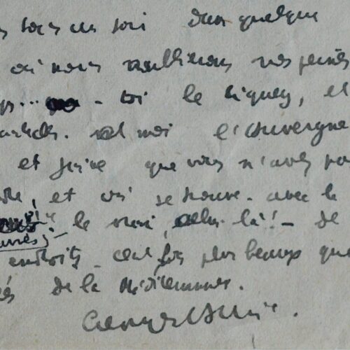Superbe lettre de Georges Auric à Raymond Radiguet évoquant Le Bal du comte d'Orgel et Cocteau