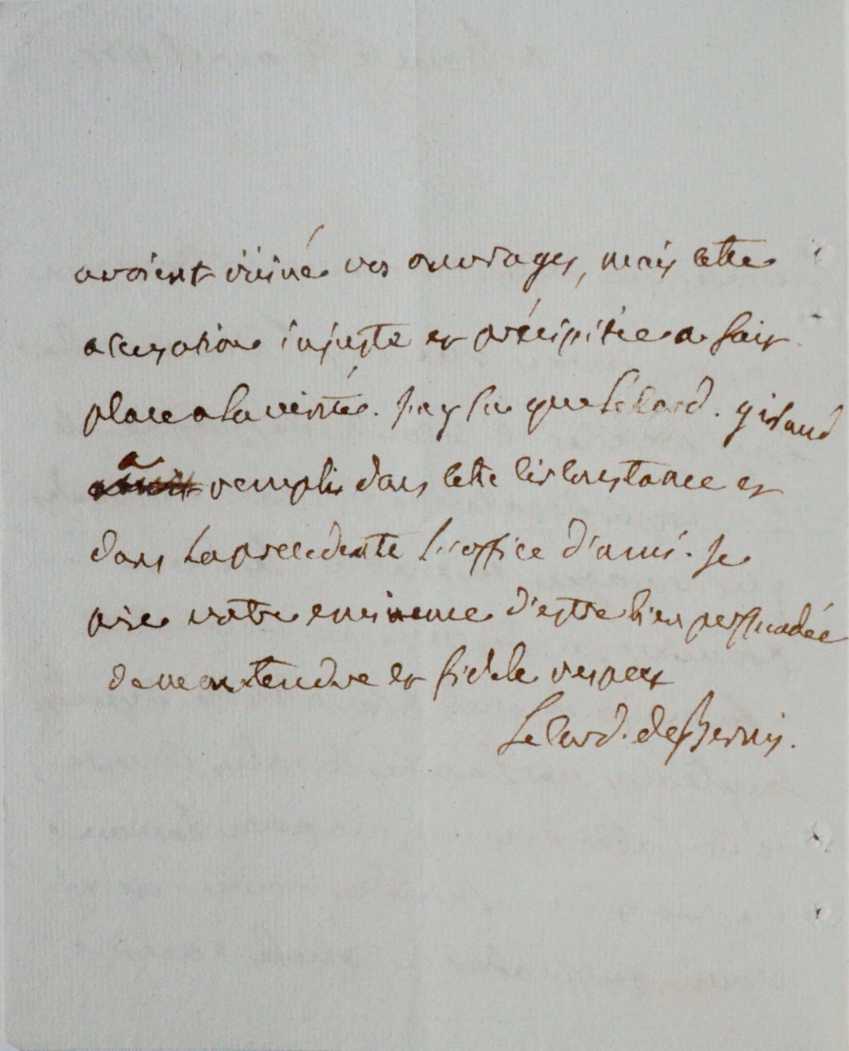 Lettre du cardinal de Bernis au cardinal Ignazio Gaetano Boncompagni-Ludovisi – vue 3 Lettre du cardinal de Bernis au cardinal Ignazio Gaetano Boncompagni-Ludovisi – vue 3