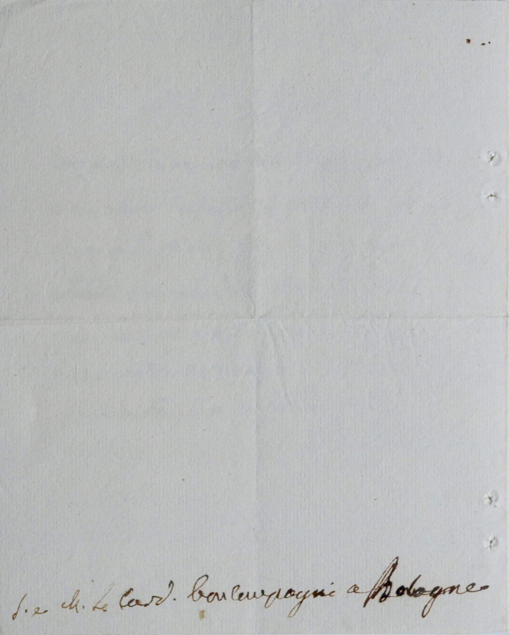 Lettre du cardinal de Bernis au cardinal Ignazio Gaetano Boncompagni-Ludovisi – vue 4 Lettre du cardinal de Bernis au cardinal Ignazio Gaetano Boncompagni-Ludovisi – vue 4