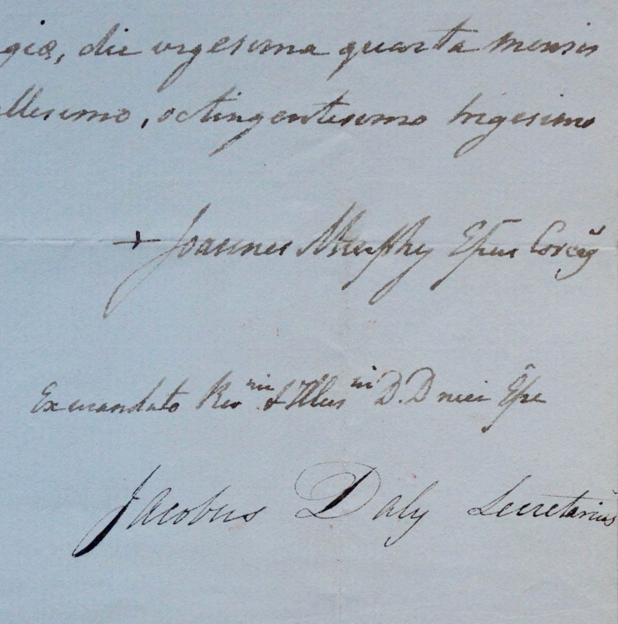 1832 : certificat de l’évêque irlandais de Cork, John Murphy