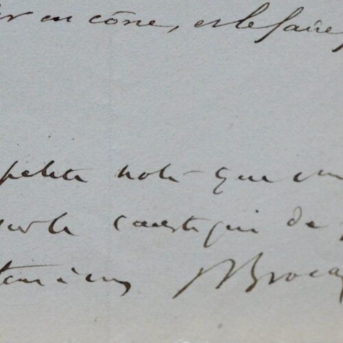 Note scientifique Paul Broca consacrée au "caustique de Filhos"