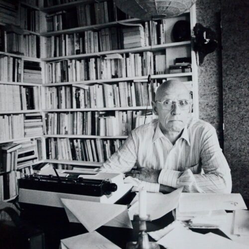 Portrait du philosophe Michel Foucault, par Bruno de Monès