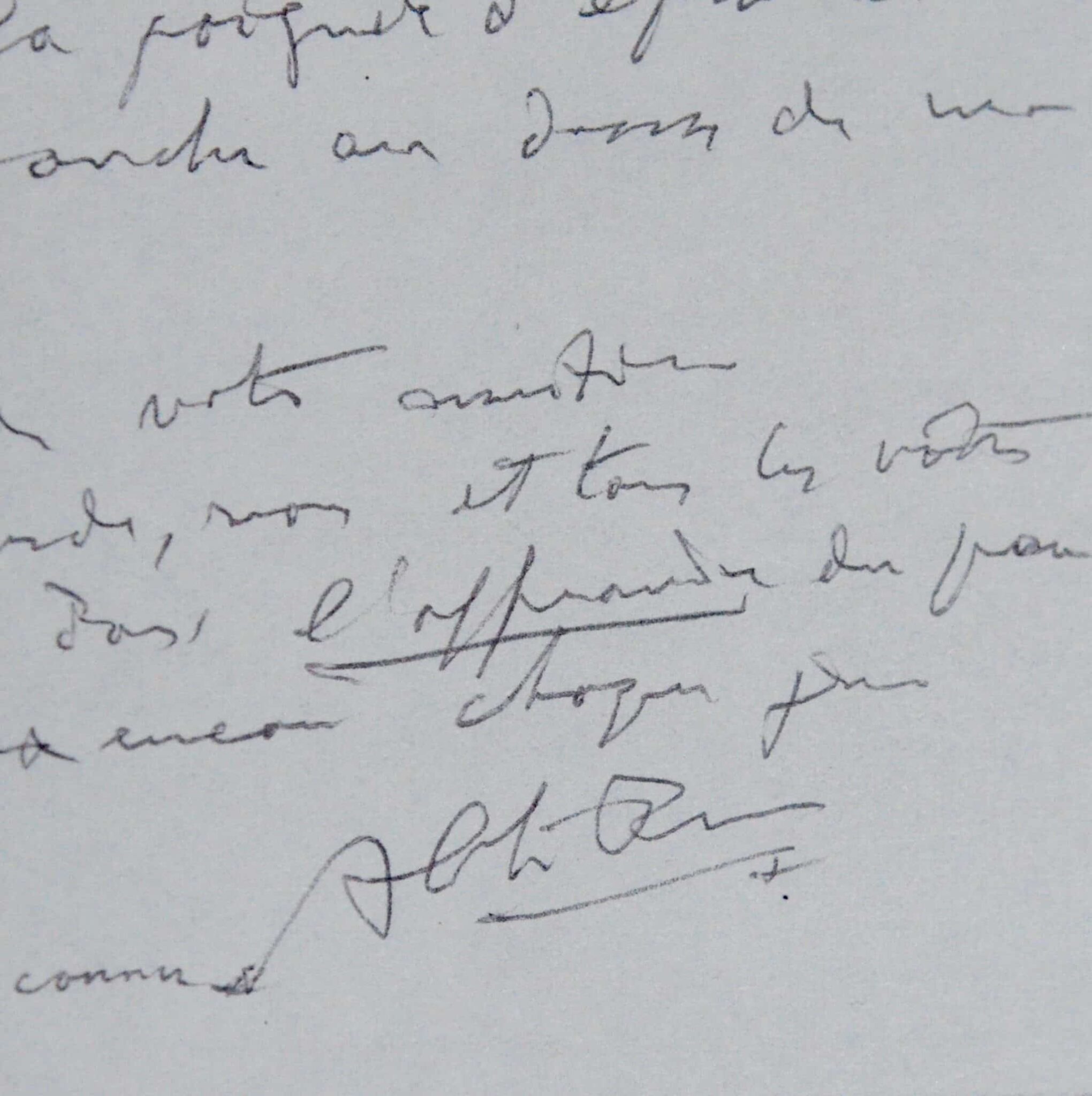 Belle lettre de l’Abbé Pierre à Régine Deforges