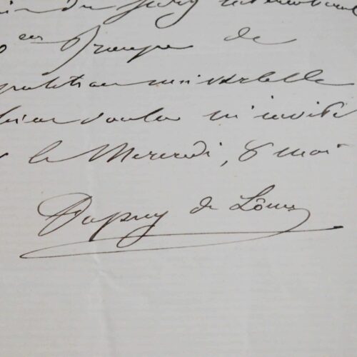 Henri Dupuy de Lôme dines with the jury of the Universal Exhibition