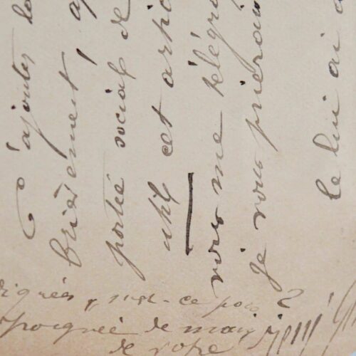Belle lettre de René Ghil développant sa conception de l'instrumentation verbale