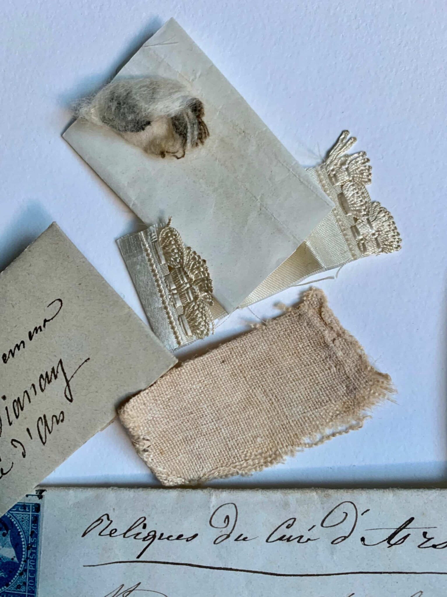 Trois précieuses reliques du Curé d’Ars, Jean-Marie Vianney Trois précieuses reliques du Curé d'Ars, Jean-Marie Vianney