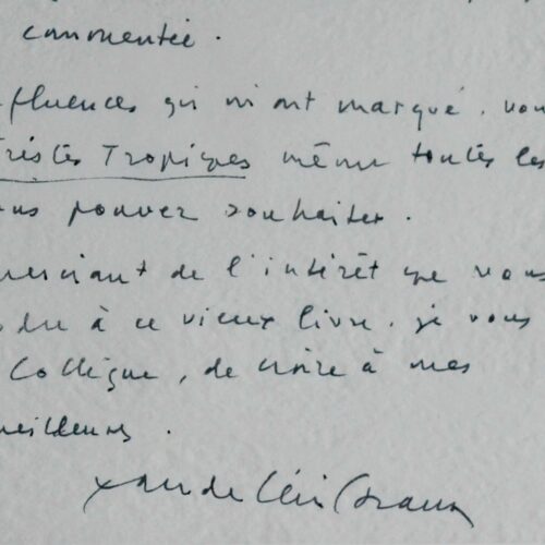 Lévi-Strauss évoque la genèse de Tristes tropiques et Anthropologie structurale deux