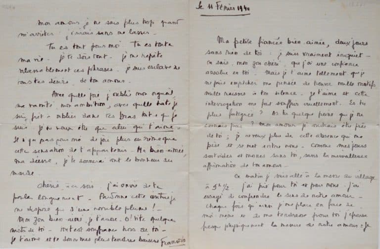 Superbe lettre d&rsquo;amour de Mitterrand « Tu es tout pour moi. Tu es toute ma vie. Je te dois tout »