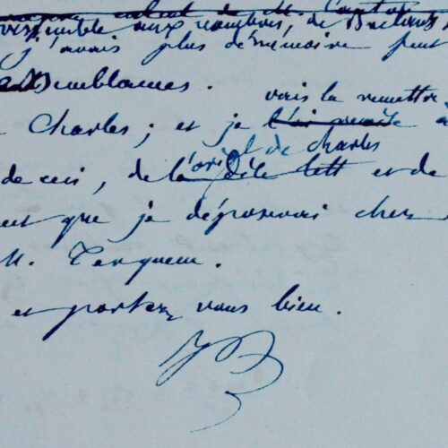 Belle lettre de mathématiques de Bienaymé à Michel Chasles, au sujet de la formule de Cantor