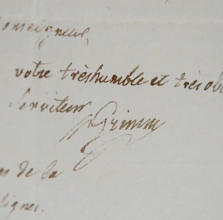 Le baron Grimm cherche un exil allemand à l&rsquo;archevêque de Bordeaux