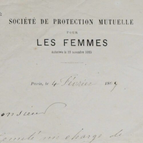 Eugénie Niboyet, figure du féminisme, organise une tombola au bénéfice de la Société de protection mutuelle pour les femmes