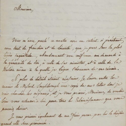 1792 : Gérard de Lally-Tolendal sollicite la nationalité anglaise et veut garder ses titres – vue 2