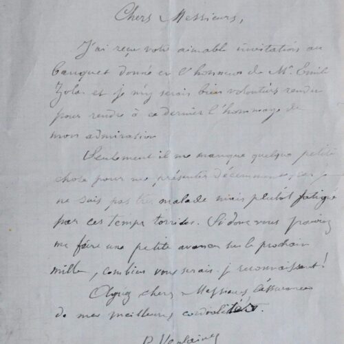 Verlaine dit son admiration pour Émile Zola – vue 2