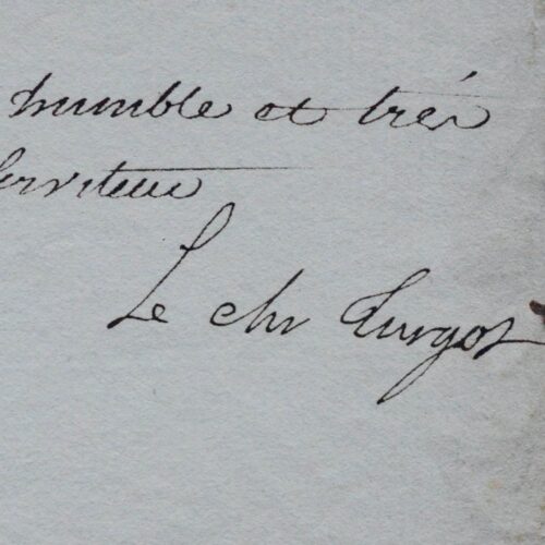Lettre du naturaliste et gouverneur de Guyane, Étienne-François Turgot