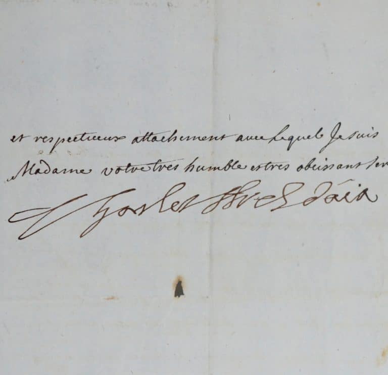 Lettre de l&rsquo;archevêque d&rsquo;Aix, Mgr Vintimille du Luc, à la marquise de Rhodes