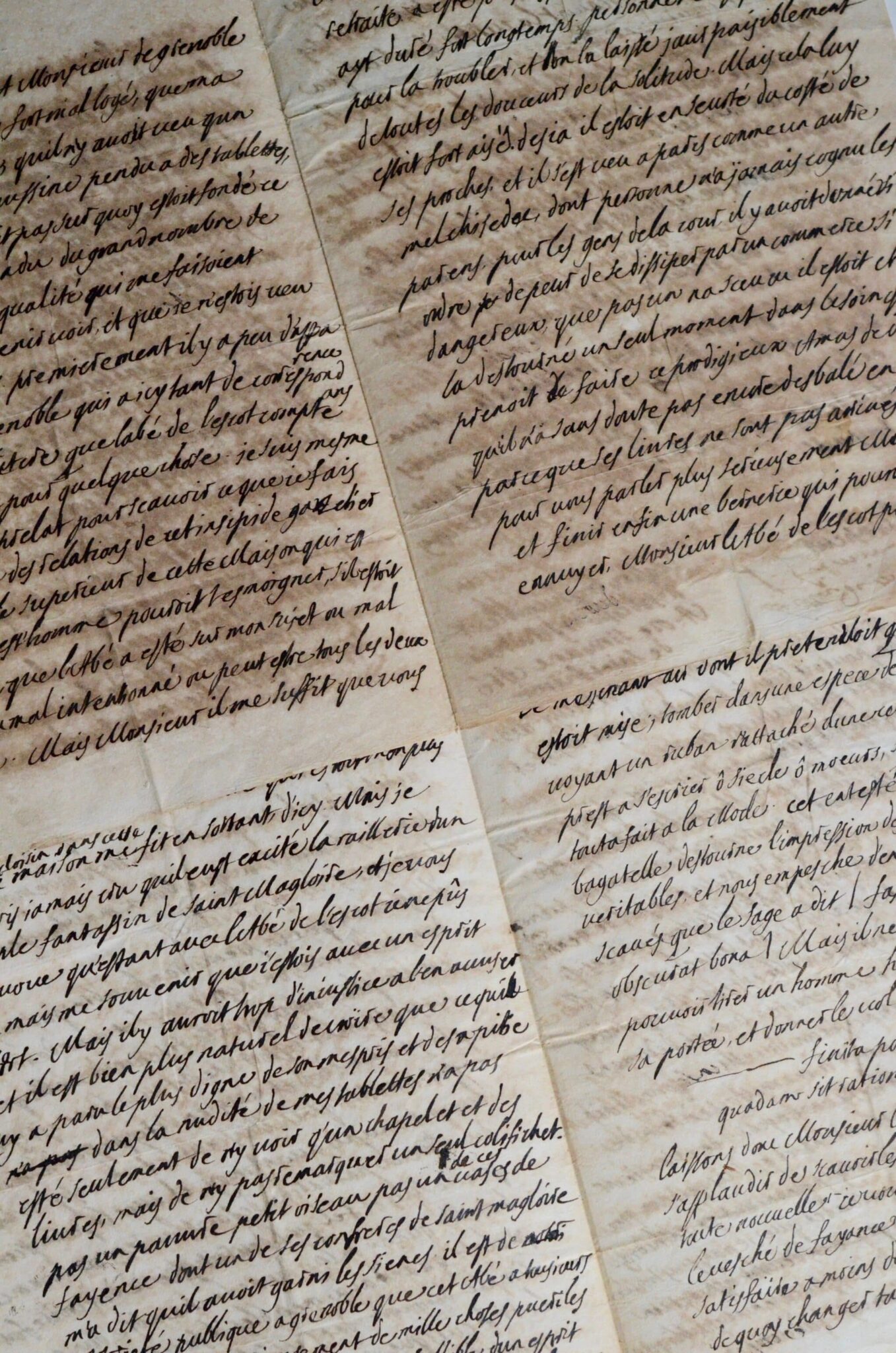 Longue lettre de l’abbé défroqué Alphonse de Simiane, calomnié, peu avant sa mort en 1680