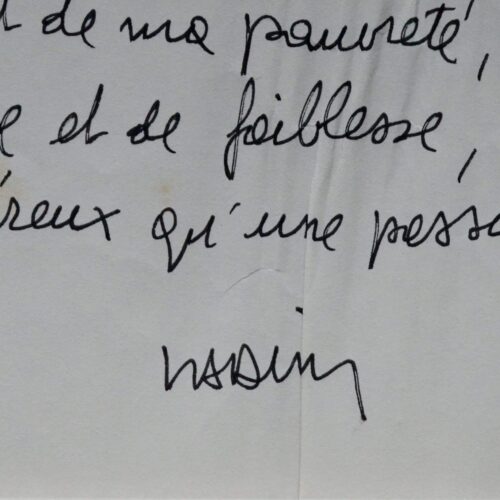 Belle lettre d'amour de Roger Vadim "Barbara, ma fille, mon frère, mon hasard, je t'aime"