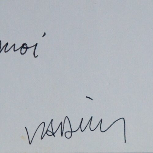 Amusant poème autographe signé de Roger Vadim
