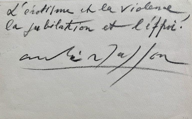 Sulfureuse maxime d&rsquo;André Masson