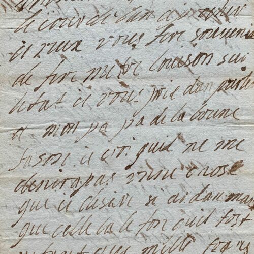 Touchante lettre de la duchesse de Montpensier évoquant son "papa", Gaston d'Orléans – vue 2