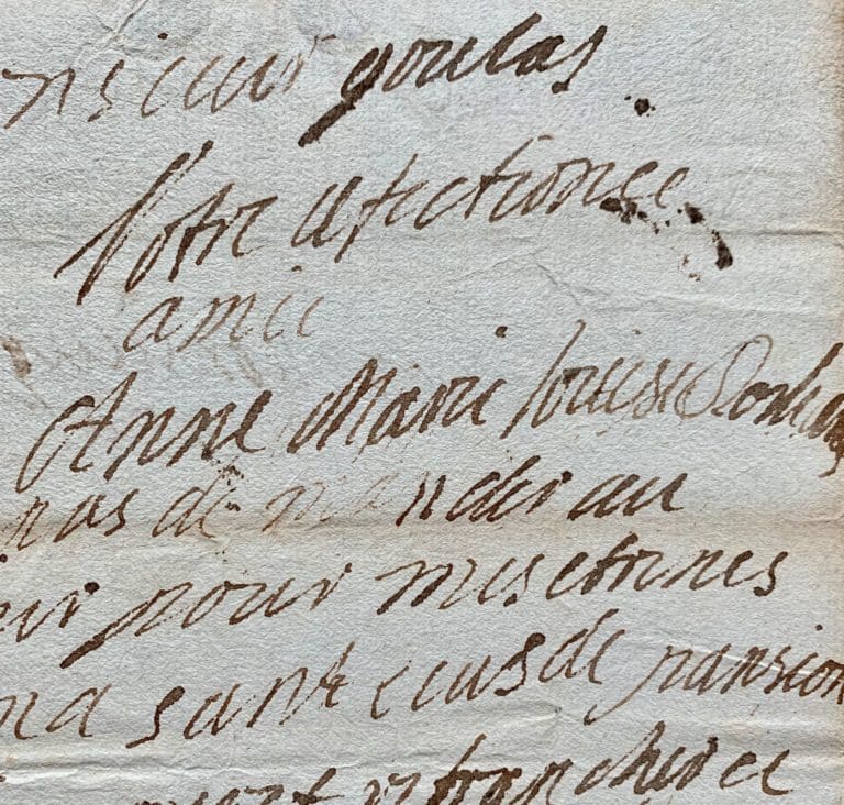 Touchante lettre de la duchesse de Montpensier évoquant son « papa », Gaston d&rsquo;Orléans