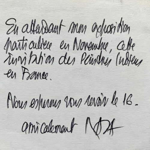 Sayed Haider Raza annonce son exposition à Paris