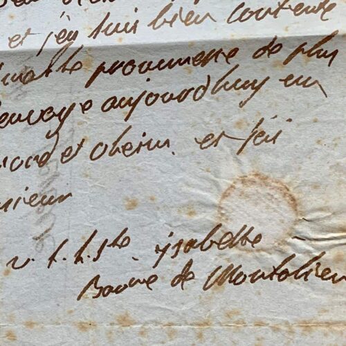 Isabelle de Montolieu reçoit des livraisons de la Bibliothèque universelle de Genève