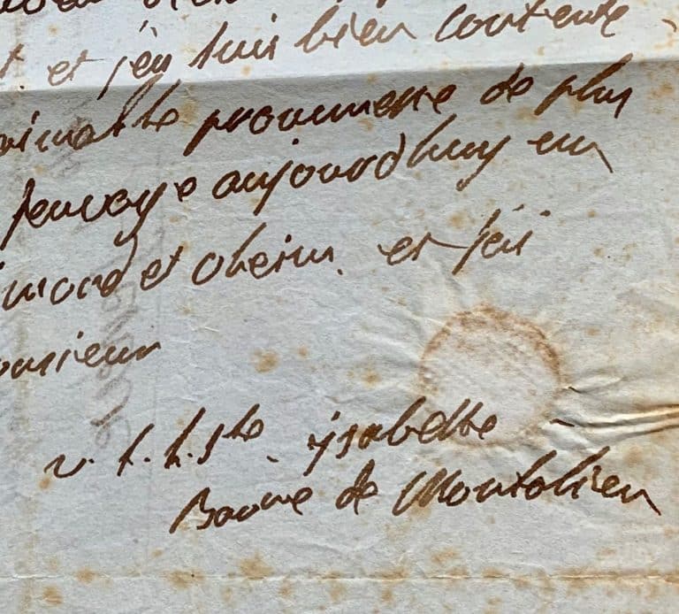 Isabelle de Montolieu reçoit des livraisons de la Bibliothèque universelle de Genève