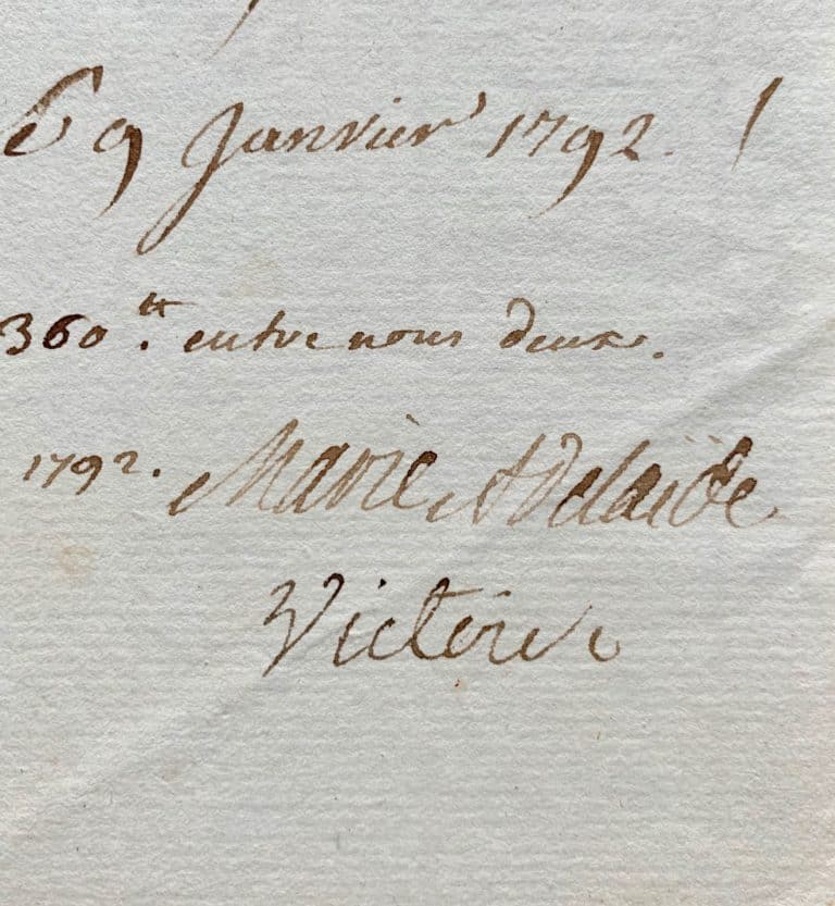 Madame Victoire et Madame Adélaïde accordent une aide financière