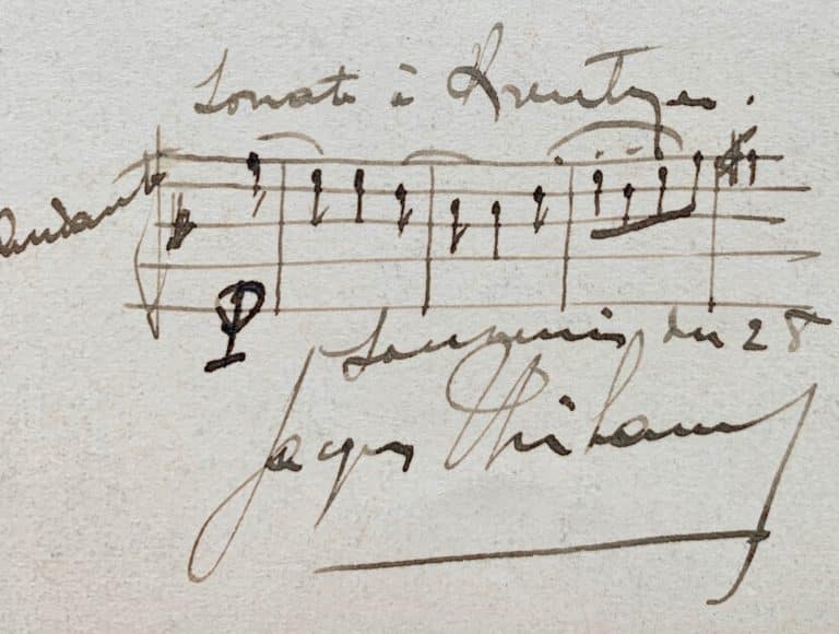 Quelques mesures de la Sonate à Kreutzer par Jacques Thibaud