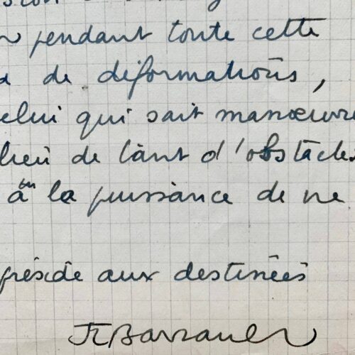 Superbe texte de J.-L. Barrault sur la création, rendant hommage à Boris Kochno
