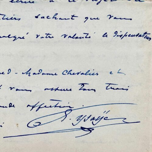 Eugène Ysaÿe s'intéresse au sort d'un jeune virtuose