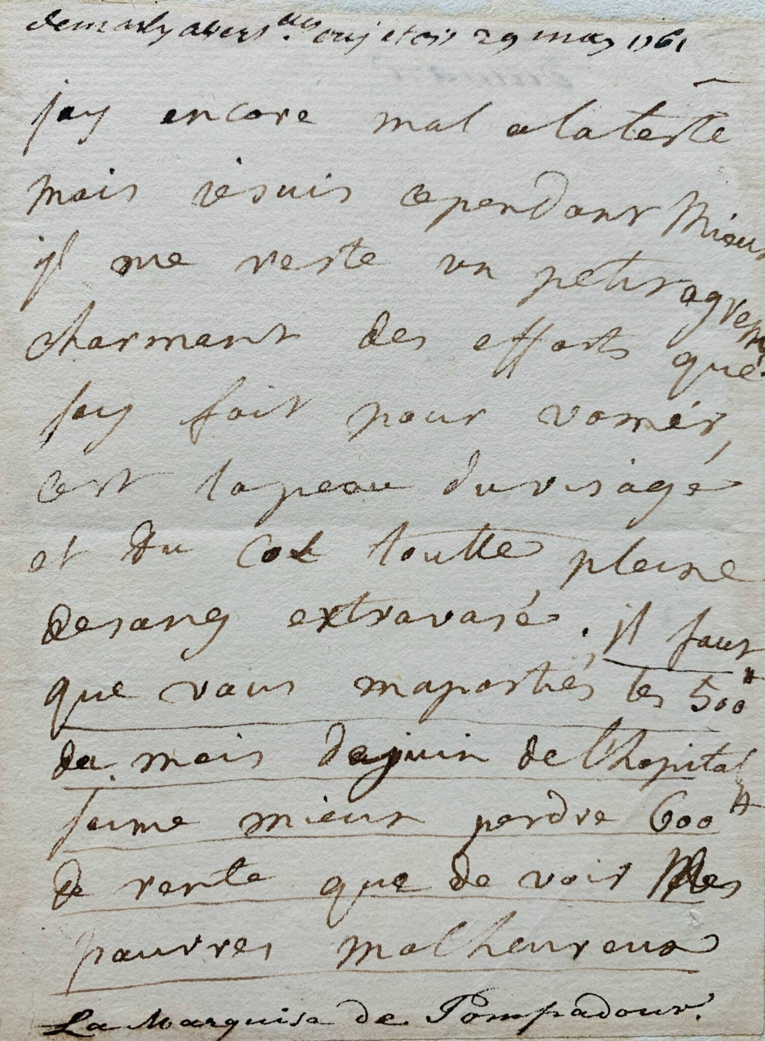 La marquise de Pompadour généreuse envers ses pauvres – vue 2 La marquise de Pompadour généreuse envers ses pauvres – vue 2
