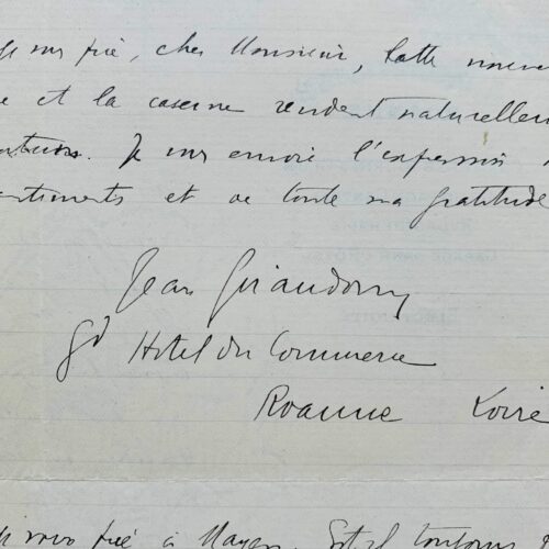 Jean Giraudoux s'interroge sur son avenir d'interprête dans l'armée