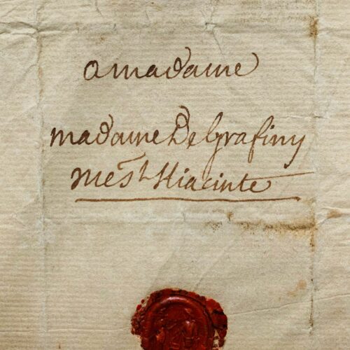 Rare et charmante lettre de Gresset à madame de Graffigny