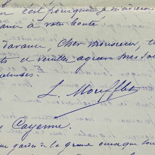 Letter from a gold prospector written from the depths of Guyana in 1889