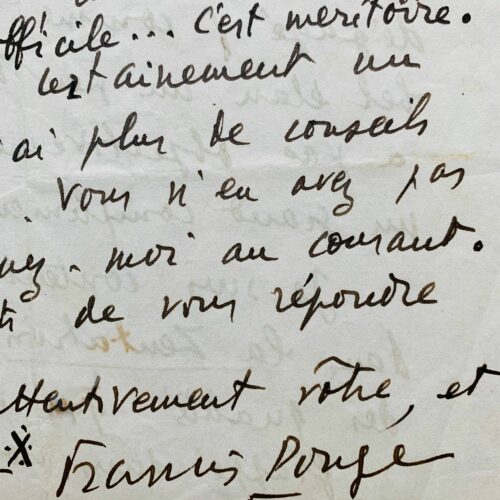 Francis Ponge fait la critique élogieuse du livre d'un jeune écrivain