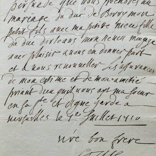 Louis XIV fête le mariage de son petit-fils, le duc de Berry – vue 2