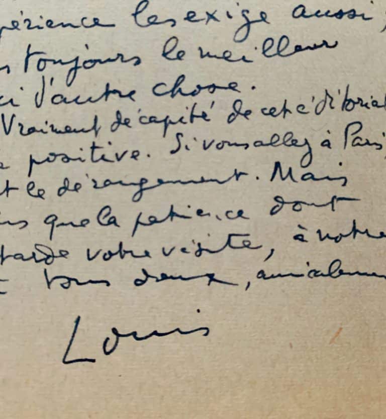 Lettre d&rsquo;Aragon à Max-Pol Fouchet écrite durant la guerre