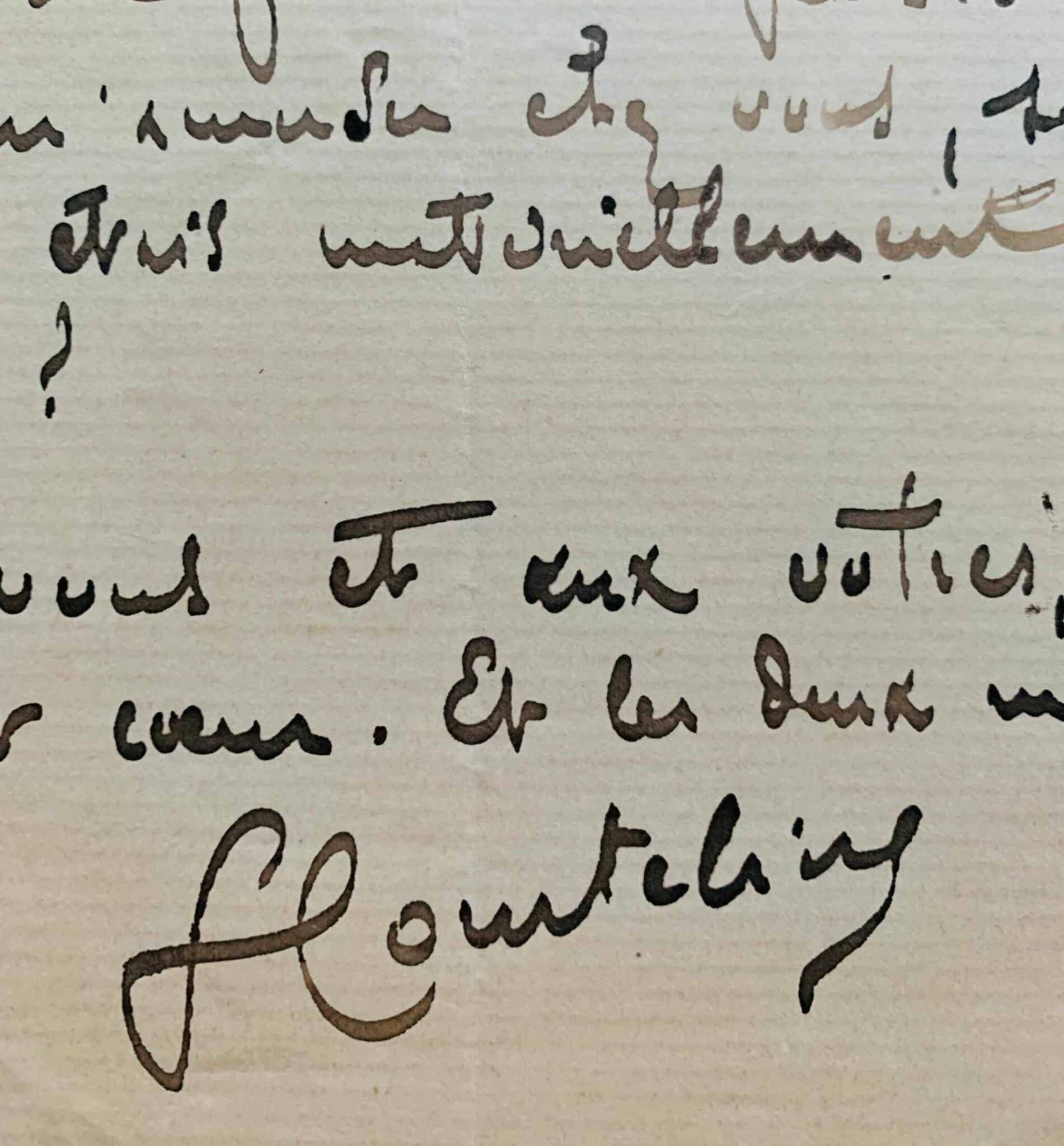 Deux lettres de Courteline à Georges Victor-Hugo