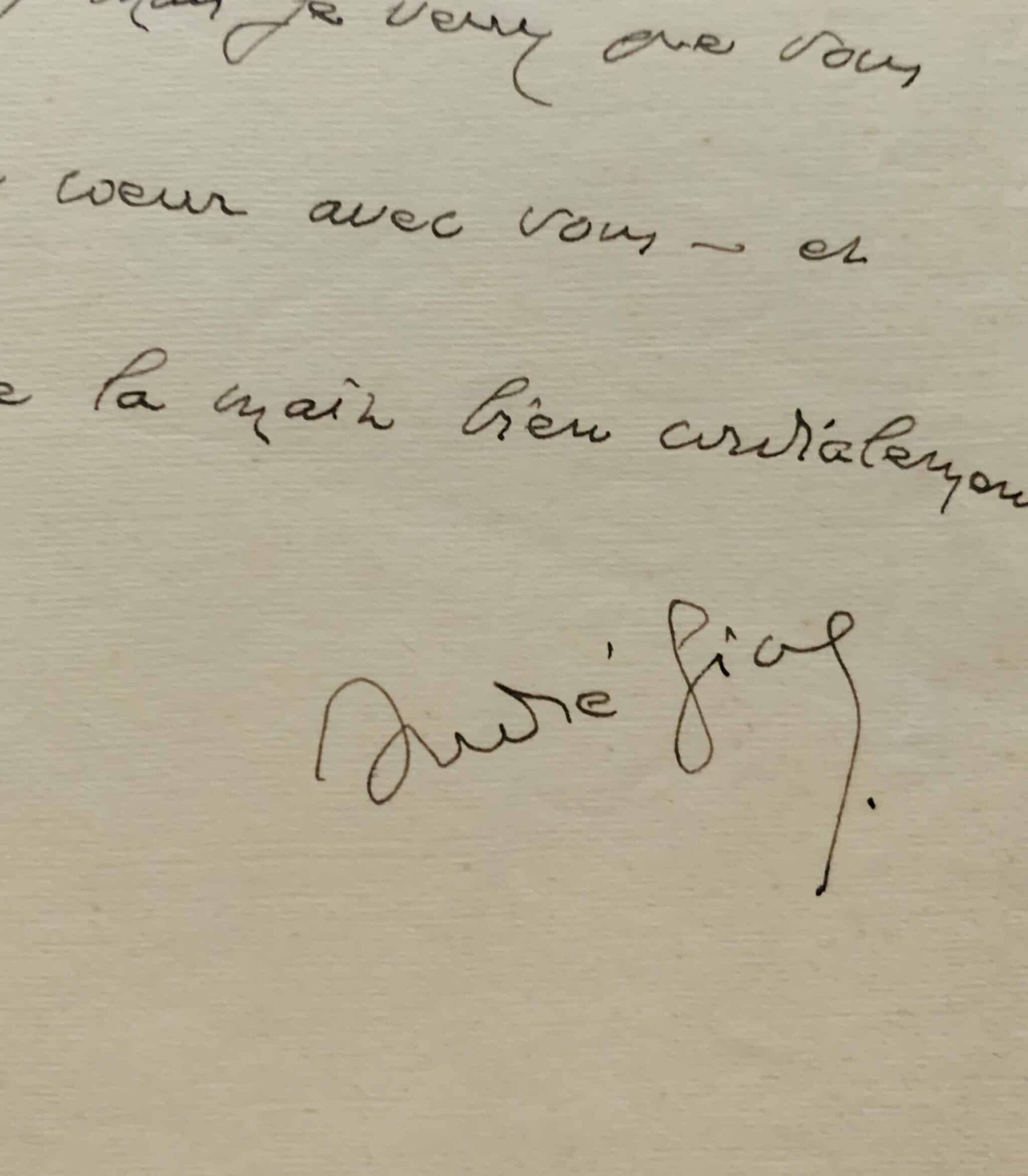Lettre d’André Gide au directeur de l’Humanité, Marcel Cachin