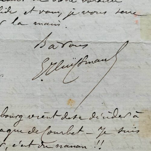 Longue et magnifique lettre argotique et scabreuse de Huysmans