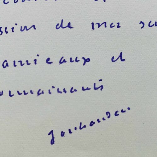 5 lettres de Marcel Jouhandeau au directeur de la Revue de Paris
