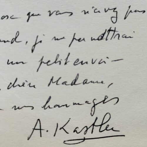 Le prix Nobel Alfred Kastler, physicien humaniste admirateur de Rilke