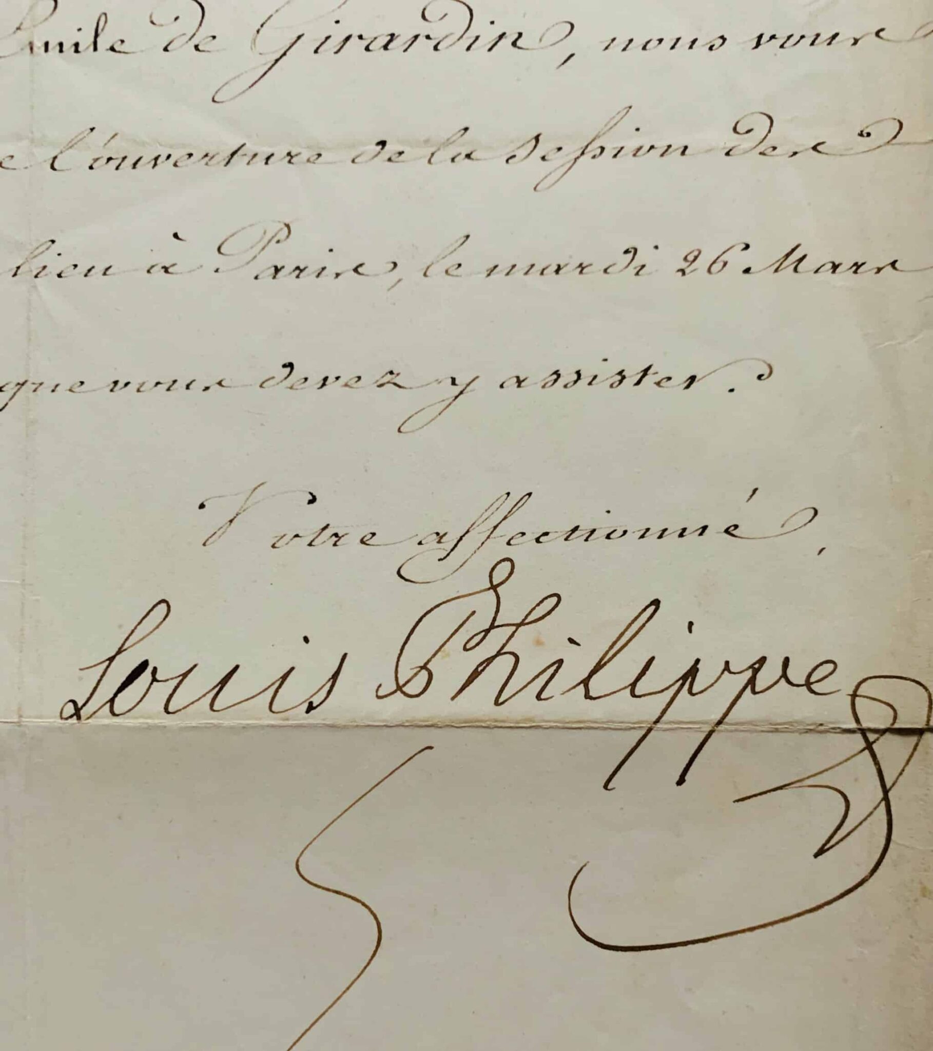 Le roi Louis-Philippe convoque Émile de Girardin