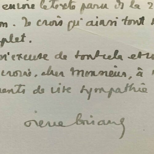 3 lettres de l'écrivain genevois Pierre Girard sur les tractations avec ses éditeurs