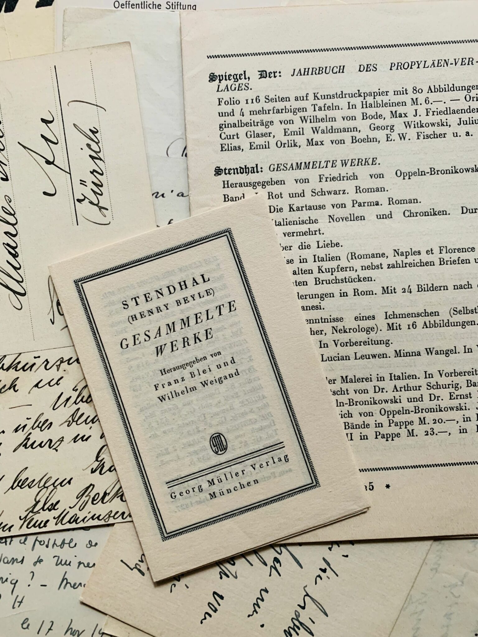 Important dossier sur Stendhal provenant des archives du stendhalien Charles Simon – vue 7 Important dossier sur Stendhal provenant des archives du stendhalien Charles Simon – vue 7