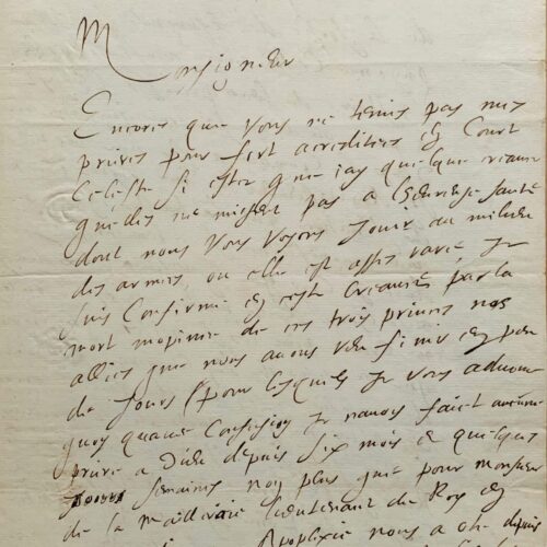 Guillaume Bautru, membre fondateur de l'Académie française, donne des nouvelles de Louis XIII et Anne d'Autriche – vue 2
