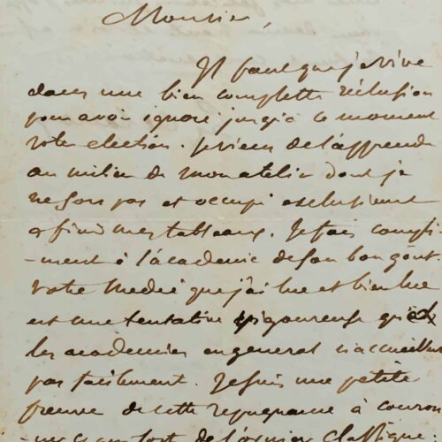 Delacroix vit reclus dans son atelier – vue 2